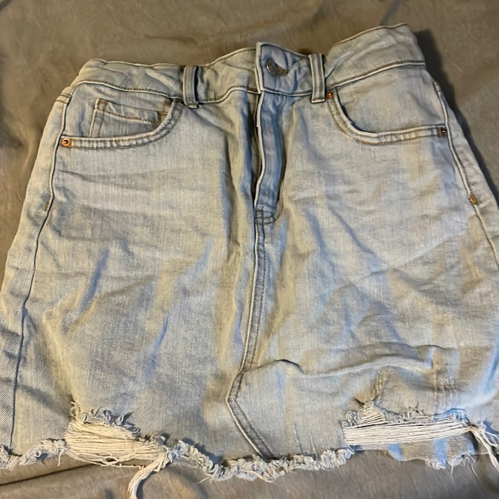 wild fable jean skirt